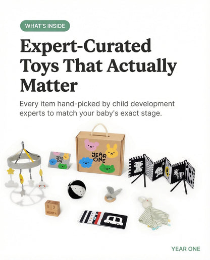 Monthly Developmental Box | Expert - curated toys, guides & community - Year One