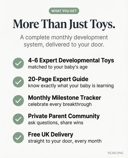 Monthly Developmental Box | Expert - curated toys, guides & community - Year One