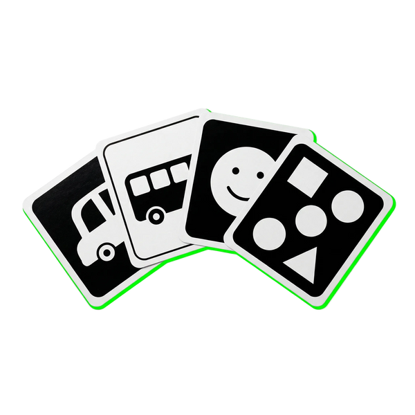 High-Contrast Flash Cards